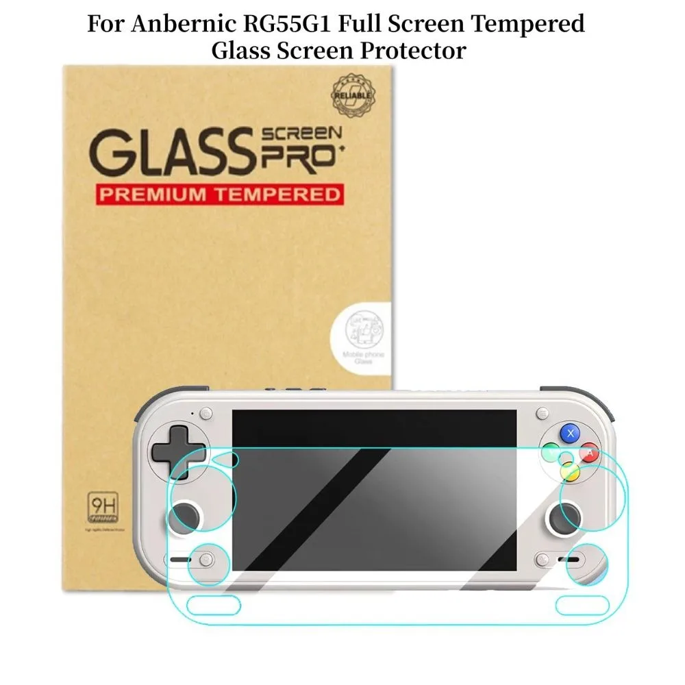 High Quality HD Tempered Glass 9H Anti Reflective Screen Protector Anti Scratch Protective Film for Anbernic RG55G1 Game Console