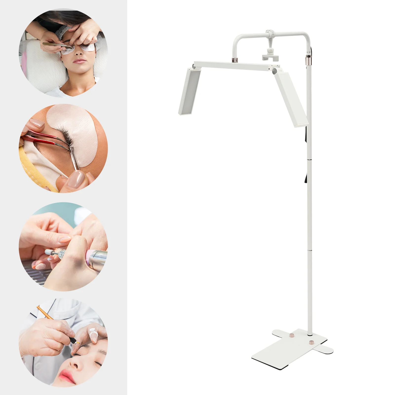 

40W Half Moon Lash Light LED Eyelash Extension Lamp 3 Colors 3600LM Floor Light for Salon SPA Tattoo Makeup