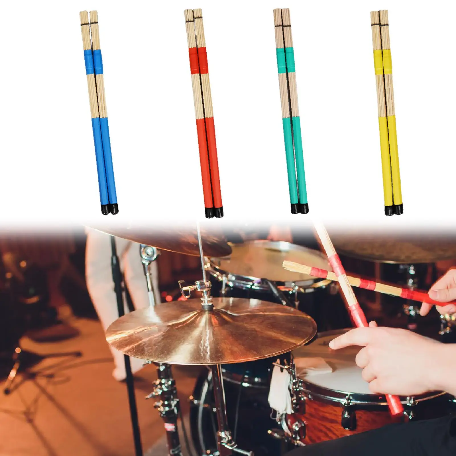 Drumsticks Erwachsene Geschenke glatte Griffe robuste leise 15,75 Zoll Länge für Jazz