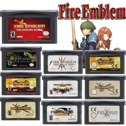 GBA Game Cartridge Fire Emblem Series 32-Bit Video Game Console Card The Sacred Stones Sword of Seals Binding Blade for GBA NDS