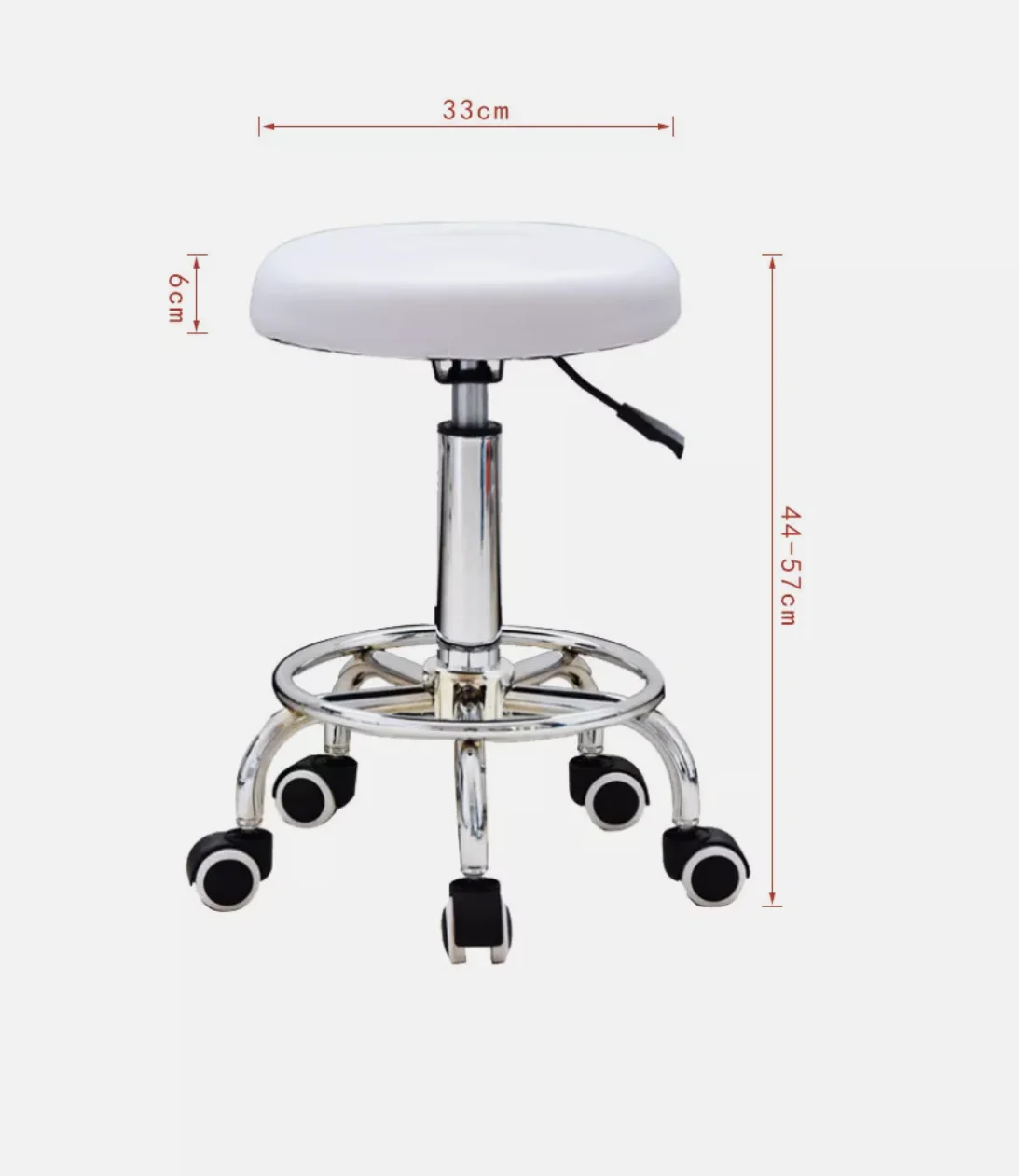 Customizable Hydraulic Rolling Stool Work Shop Seat Chair Adjustable Swivel Tool Garage