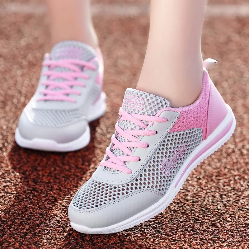 2024 Women's Casual Sneakers Summer Comfortable Breathable Platform Shoes Fashion Women Versatile Lace-up Shoe кроссовки женские