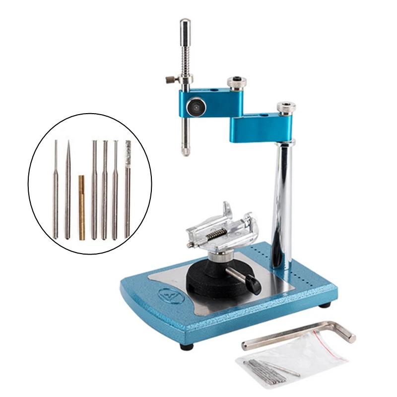 Dental Lab Surveyor Simply Parallel Surveyor Visualizer Fully Adjustable Tool Square Base Parallel Observation Blue Color