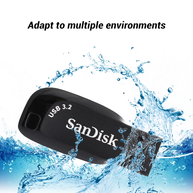 20pcs Wholesale SanDisk CZ410 USB 3.2 Pen Drive 32GB 64GB 128GB Original USB Flash Drive memoria Pendrive for Computer Max 100mb