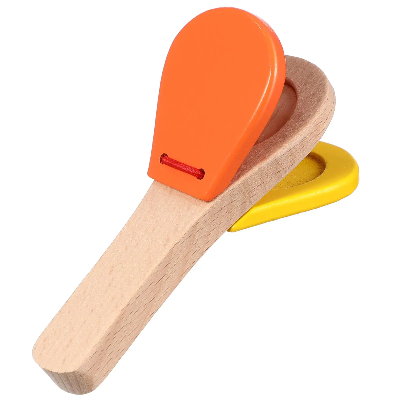 Wooden Castanet Musical Instruments for Toddlers Kids Finger Castanets Rhythm B Percussion Finger Castanet Toy
