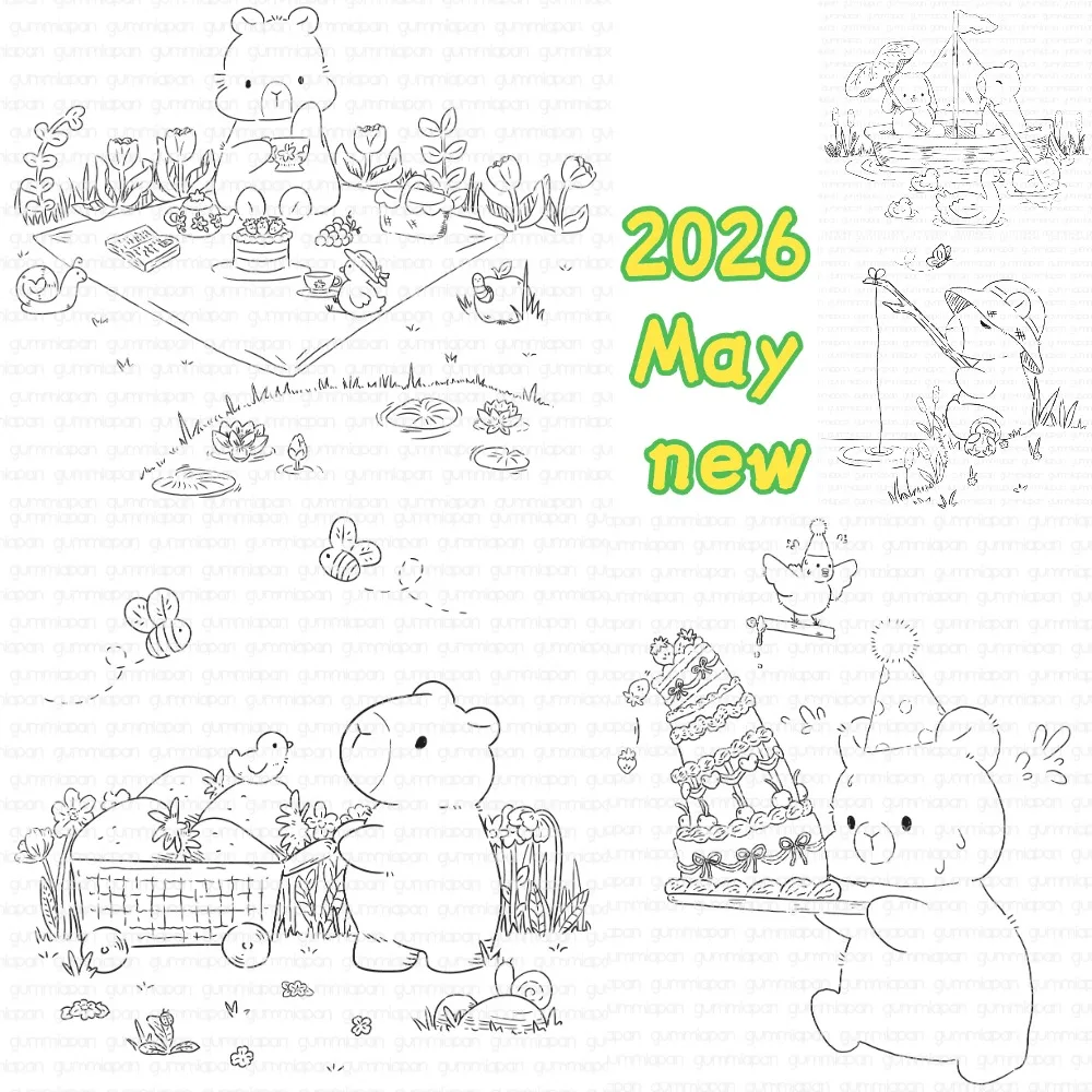 

2026 May new Don’t drop the Cake! clear silicone stamps for DIY scrapbooking craft supplies stamp photo album card making