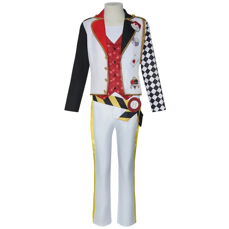 

Twisted Wonderland Trappola Cosplay Costume Night Raven College Heartslabyul Ace's Uniform Set Halloween Game Party Cl yy:89