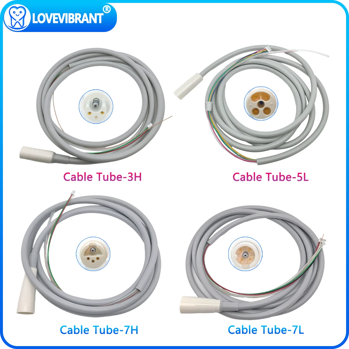 Dental Ultrasonic Scaler Cable Tube 3H 5L 7H 7L For Ultrasonic Scaler Fit EMS SATELEC Etc Series Ultrasonic Scaler Handpiece