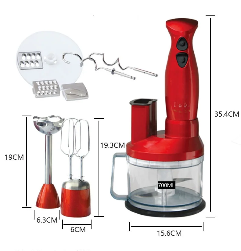 Household Electric Blender Handheld Food Blender Blender Baby Food Blender Grinder Food Processor Meat Cutter Shredder