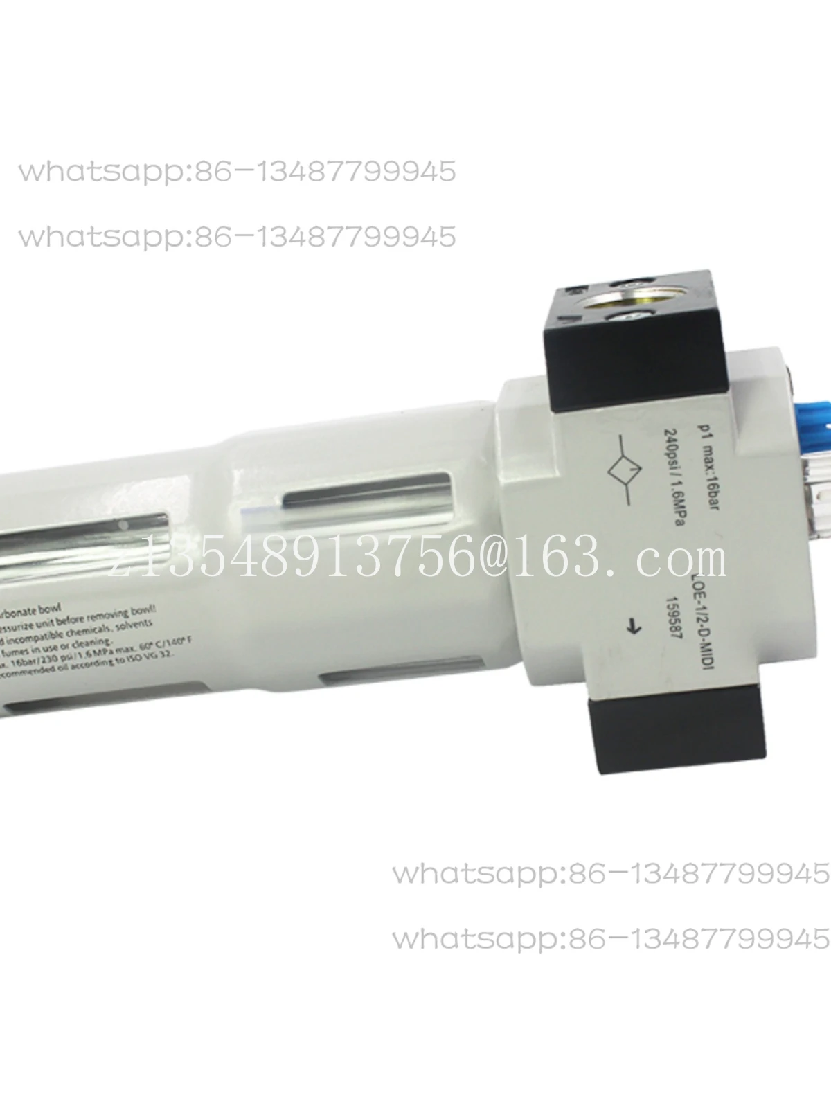 

Air source processor LOE-1/2-D-MIDI 159587 oil mist eliminator LOE-1/4-3/8-3/4