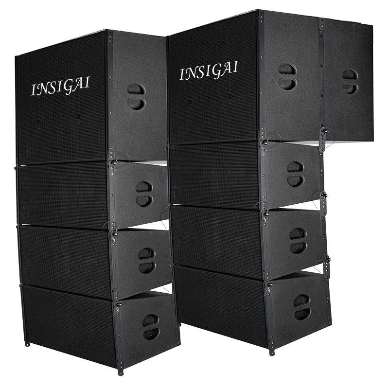 Factory Price Custom Dual 8 Inch Bass Subwoofer Outdoor Concert Sound System For Stage Performance Passive Line Array Speakers