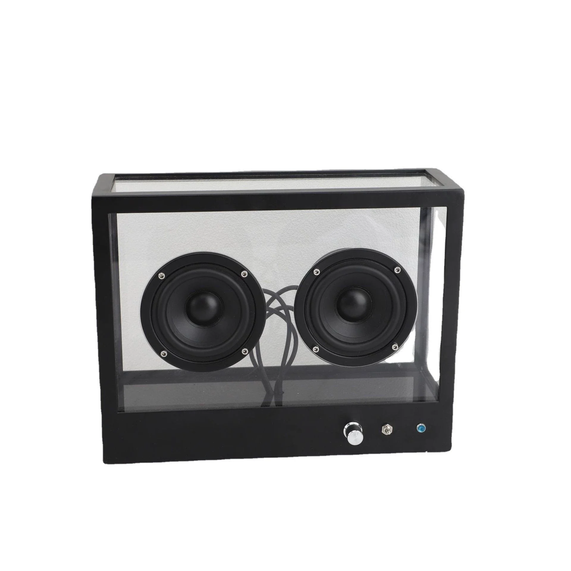 

Современный прозрачный металлический аудио сабвуфер для гостиной, компьютера, беспроводной Bluetooth-динамик, украшение