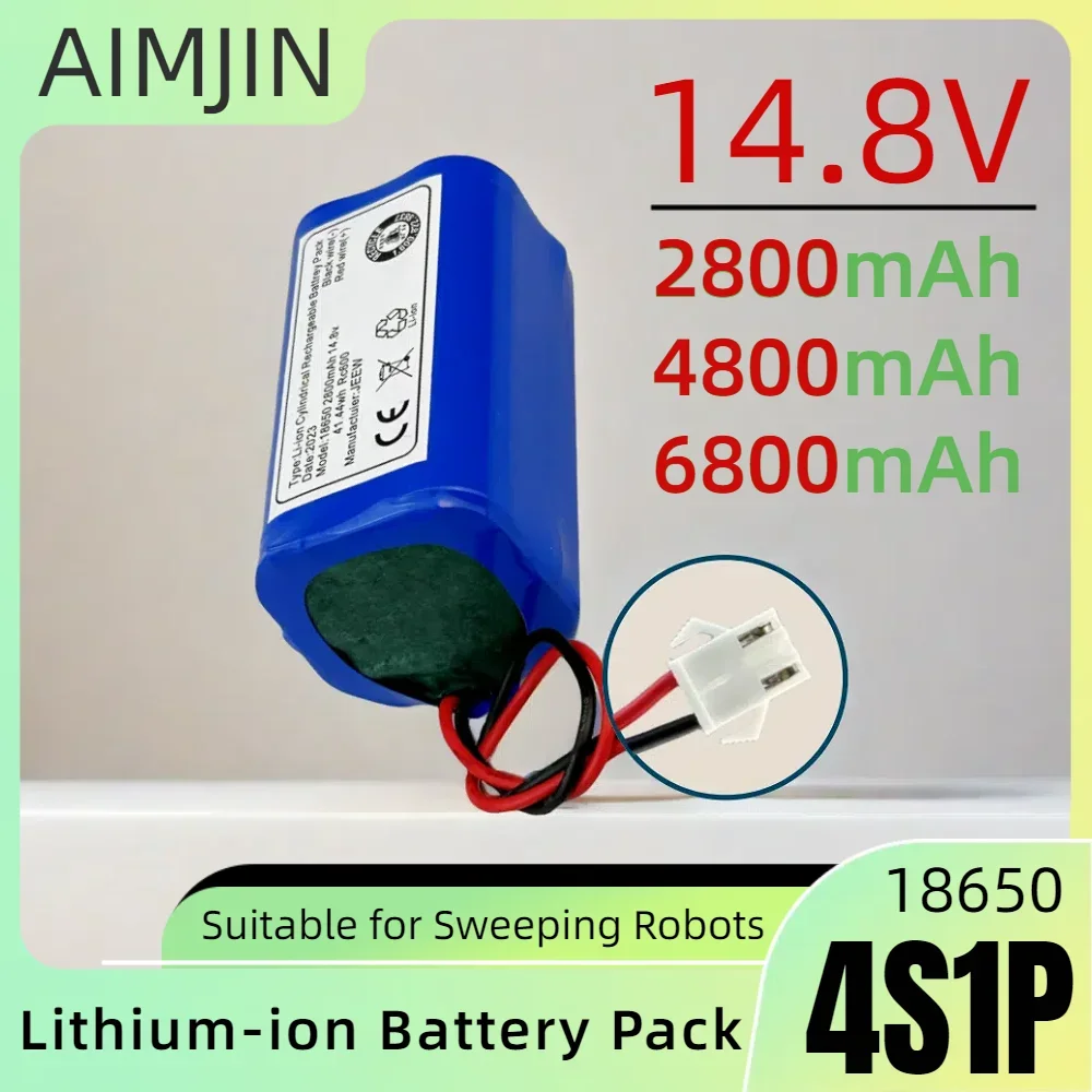 

4S1P 14.8V 2800/4800/6800mAh Rechargeable Lithium-ion Battery Pack, Suitable for Replacing Battery in Sweeping Robots