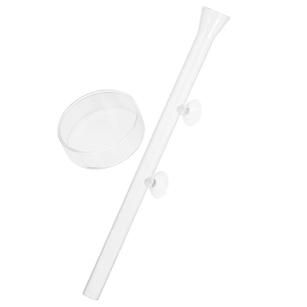 

1Set Shrimp Feeding Tube Glass Aquarium Feeder Adjustable Length Fish Tank Feeder Transparent Explosion-Proof Shrimp Feeding