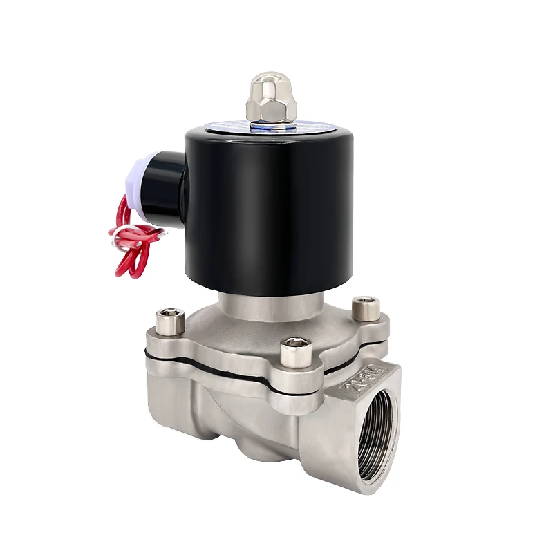 Stainless steel solenoid valve 220V water valve normal close and 12V 24V Electric valve 1/4“ 3/8”1/2“3/4” 1“control valve