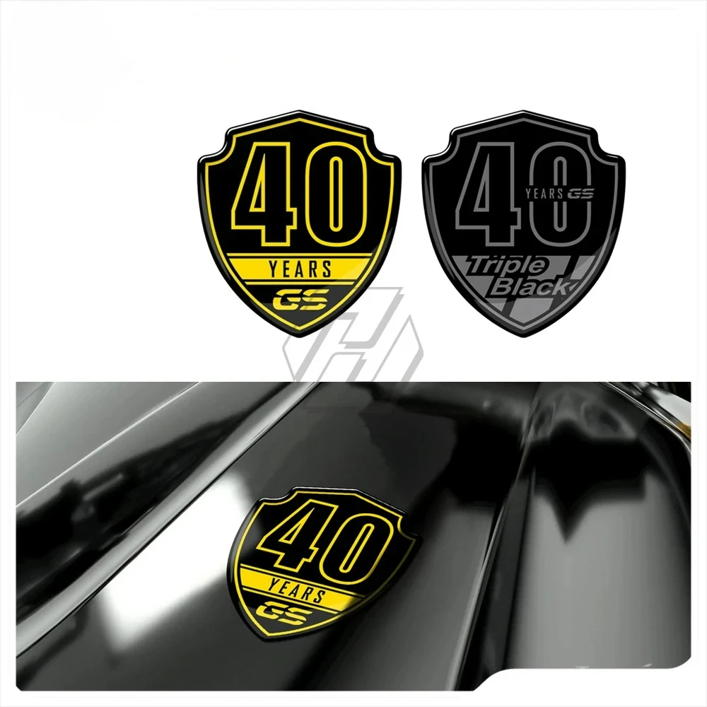 

used for 3D Resin 40 Years GS Sticker Fit for BMW Motorrad F750GS F850GS R1200GS R1250GS Shield Declas