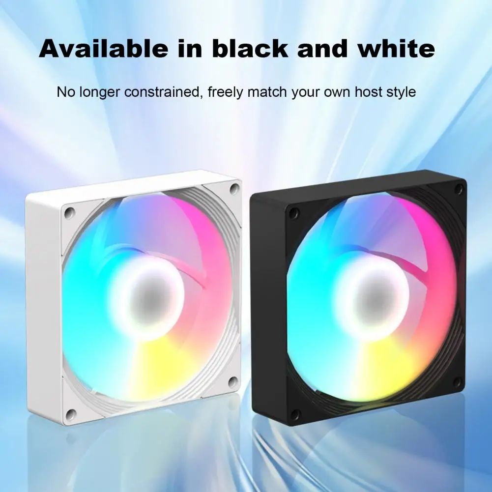 Computer Case Fan Strong Airflow High Speed CPU Cooling Fan Hydraulic Bearing Low Noise Universal RGB Cooling Fan Set