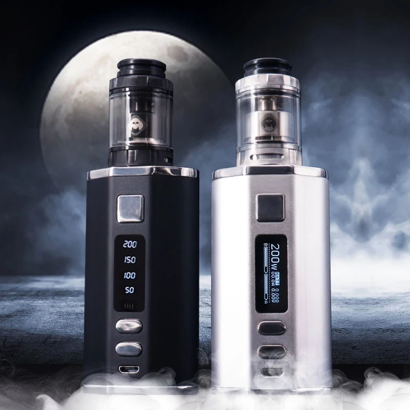 Enorme vapor-Kit de pantalla OLED de 200W, batería integrada de 4400mah, Destiny con depósito de 24mm, RTA, Mod, cigarrillo electrónico