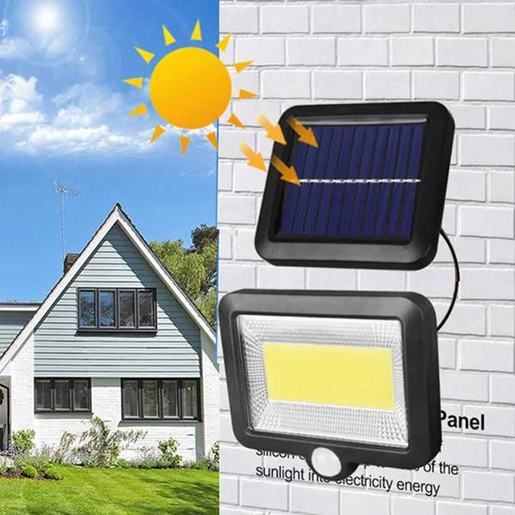 【FLASH DEAL】3X 100 LED COB Waterproof IP65 Super Bright Solar Motion Sensor Light Wall Light Garden Outdoor High Brightness Ligh