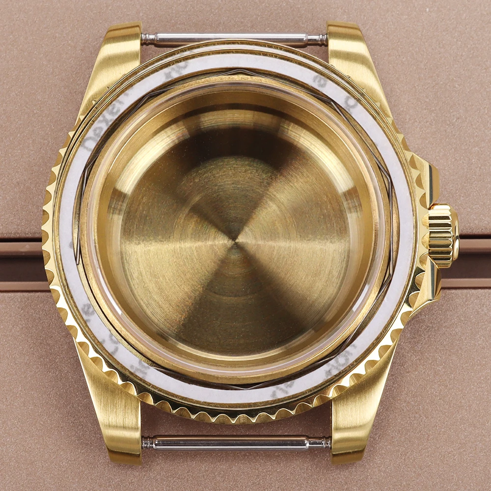40 مللي متر 316L الصلب ساعة حالة الياقوت الزجاج ل SUB GMT NH35 NH36 NH34/38 4R36 Miyota8215 Eta 2824 حركة 28.5 مللي متر الطلب جمع