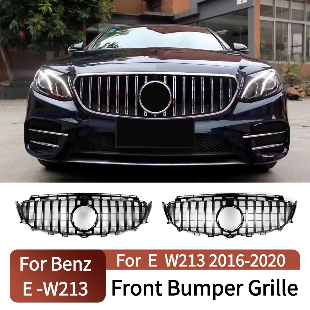 

Tuning Accessories For Mercedes Benz E class W213 C238 A238 2016-2020 E200 E260 E300 GT Style Bumper Mesh Front Inlet Grille
