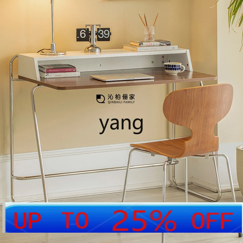 Ltt الشمال مكتب منزلي ضوء فاخر الفولاذ المقاوم للصدأ مكتب الكمبيوتر غرفة المعيشة منضدة