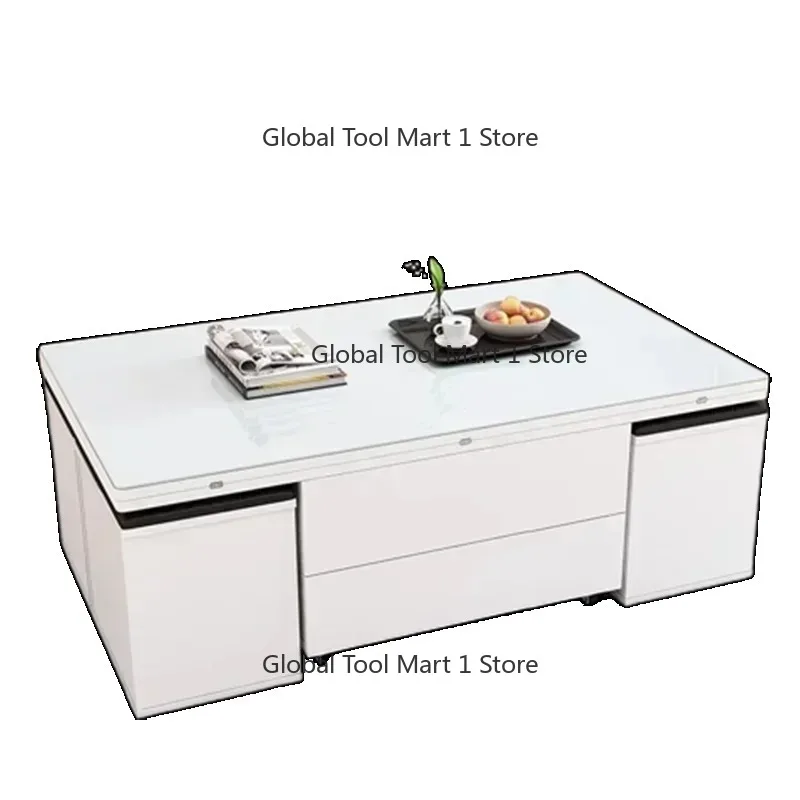 

room coffee table white high Nordic mobile coffee table countertop horizontal bedroom furniture high-quality prod
