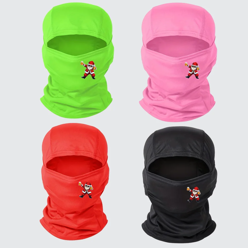 1/3/4/5 PC Santa Claus Full Face Mask - Outdoor Sports | Fast Drying Cycling and Hiking Comfortable Experience|
