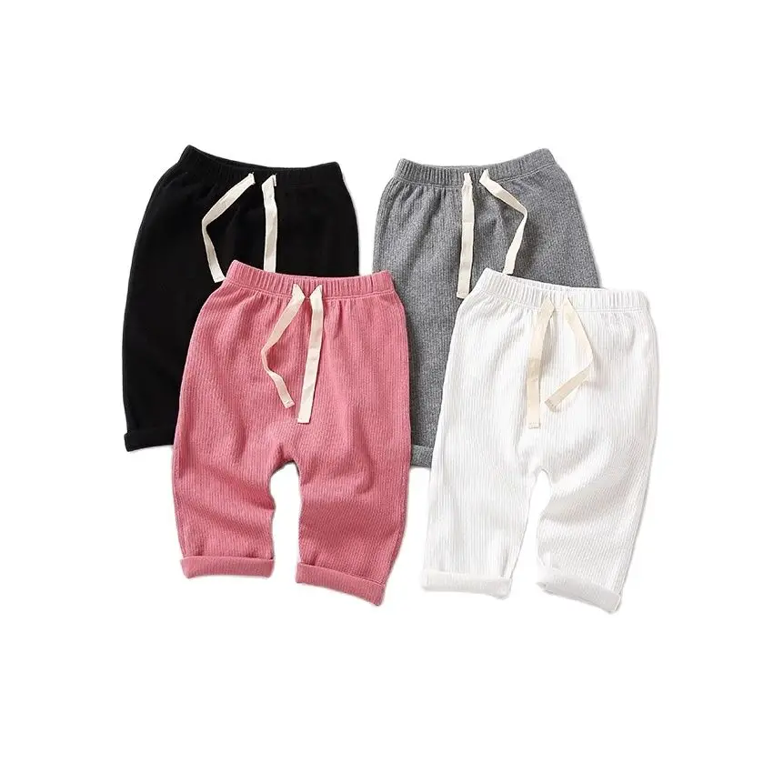 

Baby Boy Girl Pants Newborn Baby Cotton Ribbed Leggings Kid Clothes Fashion Cute Baby Trousers Baby Harem Pants Infant Pp pants