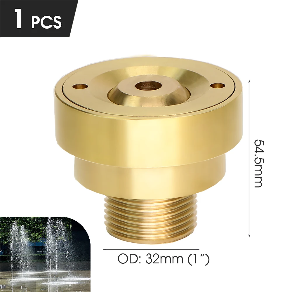 Muciakie 15 Soorten Fonteinsproeiers Messing Sprinklers Tuin Vijver Draaiende Koperen Nozzles Hoofd Voor Outdoor Park Water Ornamenten