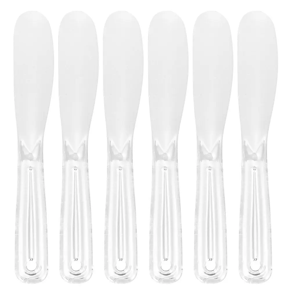 6Pcs ABS Makeup Spatulas Face Cream Spoons Mask Stirring Tools for DIY Beauty Use Makeup Spatulas Mask Stirring Spoons