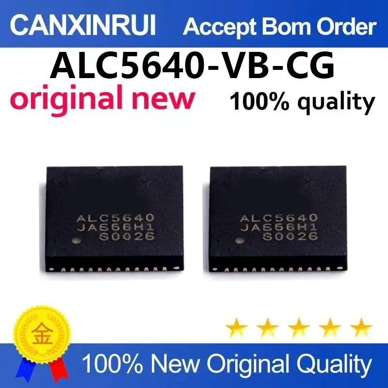 (5pcs-100pcs)New ALC5640-VB-CG SMT QFN48 Silk Screen ALC5640 Audio Driver Chip