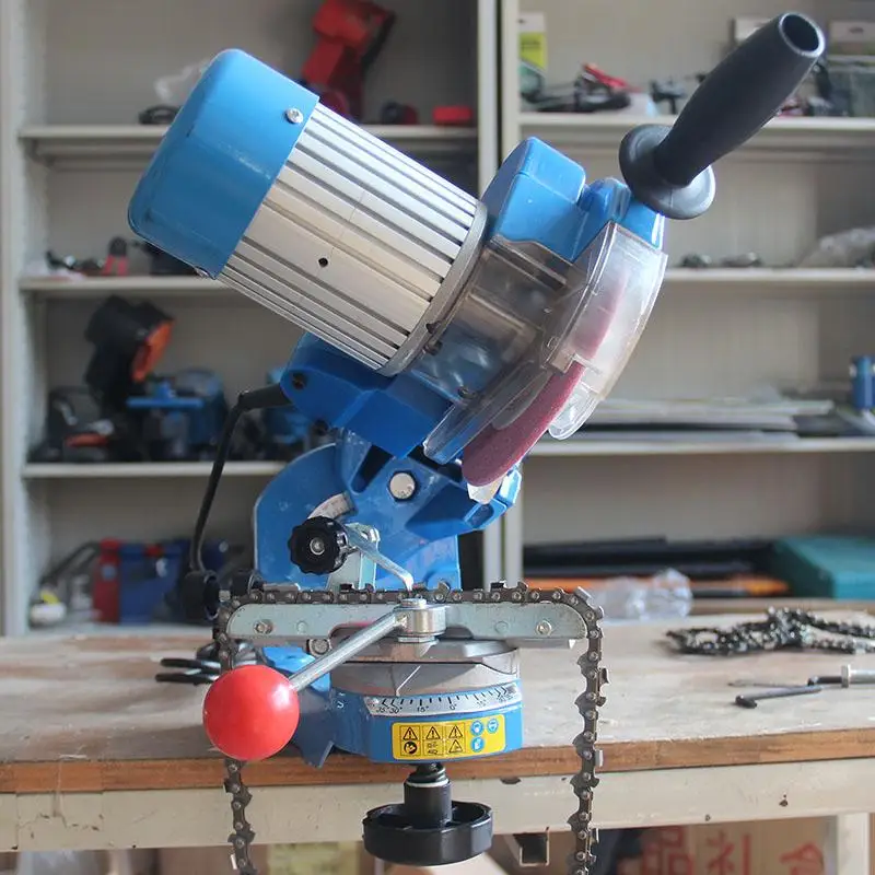 Multi-Angle Chain เครื่องบดโซ่ไฟฟ้าเครื่องบดเบนซินแฟ้มเลื่อย220V 230W Chainsaw Sharpener (สีสุ่ม)