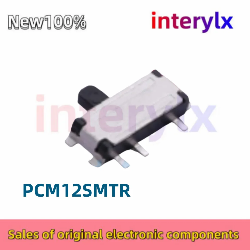 2-10Pcs/Lot Original C&k PCM12SMTR PCM12SM Mini Toggle Switch 7 Pin 2-Standard Sliding Side Dial Universal