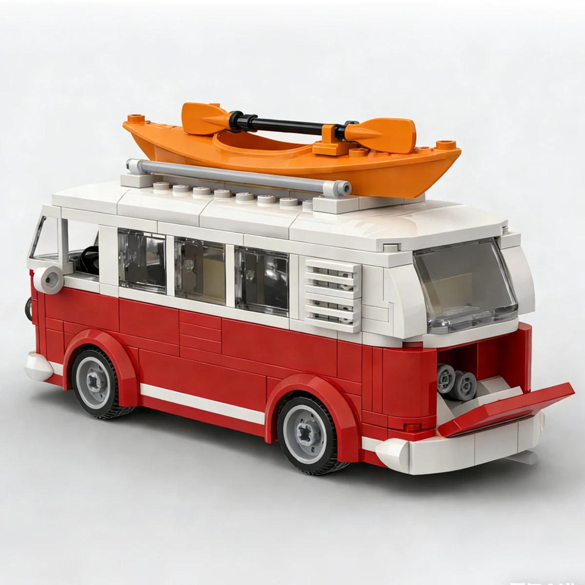 Technical T1 Building Blocks Van Vehicle  Model  Camper Car MOC Toys For Toy Gifts City Car Bricks view 4