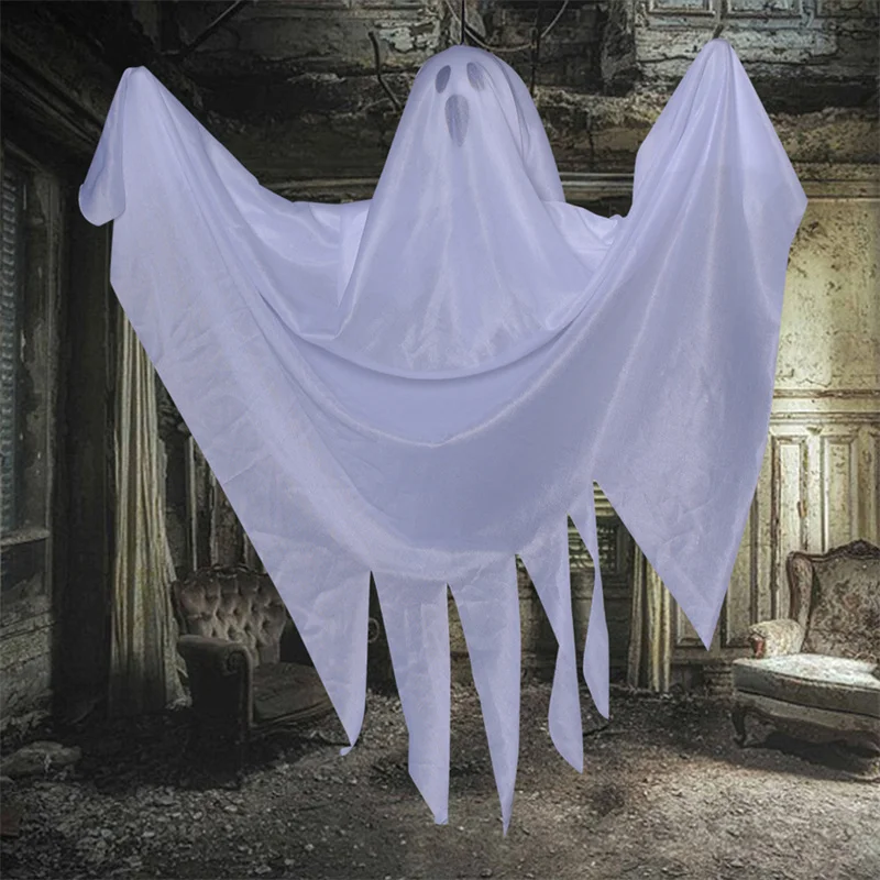 ฮาโลวีนแขวนผี Spooky Flying Ghost จี้ต้นไม้กลางแจ้งตกแต่งฮาโลวีนสําหรับลานสนามหญ้า Party Supplies