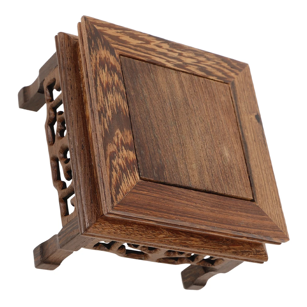 

Solid Pedestal For Flower Pots Buddha Statues Vase Indoor Plants Oriental Decor Riser Base Wood For Display Plant Stool Wood