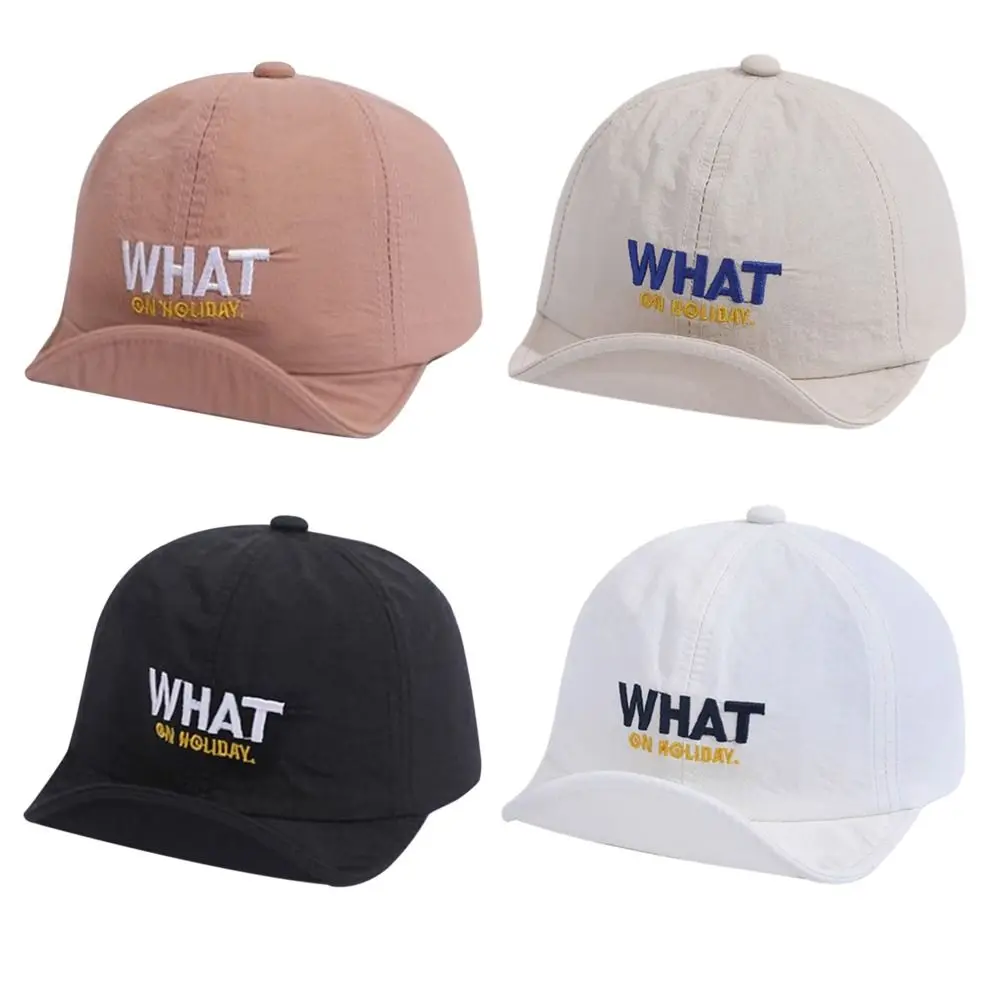 

Cute Cotton Baby Baseball Cap Adjustable Quick-dry Sun Hat Peaked Caps Anti-UV