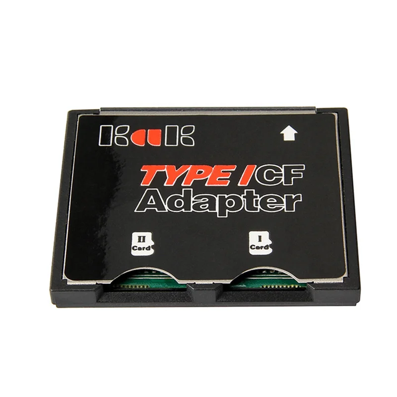 T07C-Memory Card Adapter Dual Port SDHC SDXC TF to CF Card Adapter for Camera Type I Card Converter