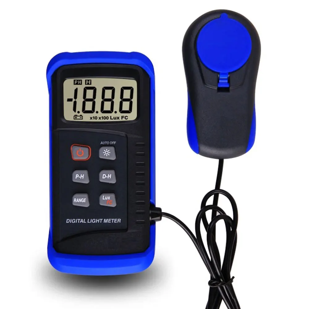 

Digital Lux Meter Range 0.1~200,000Lux/0.01~20,000FC Light Meter