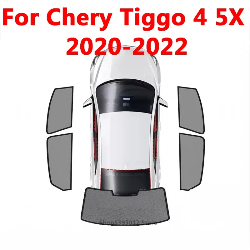 

Для Chery Tiggo 4 5X 2020 2021 2022 автомобильные магнитные боковые окна солнцезащитные сетчатые затеняющие шторы для автомобильных окон аксессуары