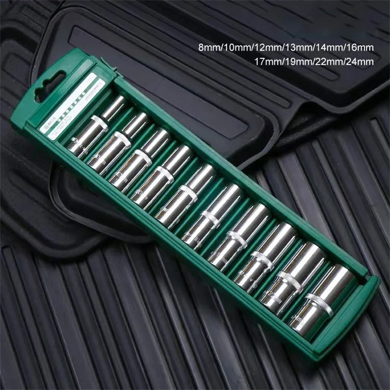 

Набор шестигранных торцевых ключей 5-24 мм, короткая длинная головка, глубокая гайка, гаечный ключ с трещоткой, инструмент для ручного использования, работа на автомобилях
