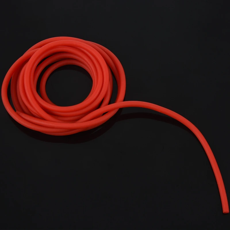 2X Tubing Exercise Rubber Resistance Band Catapult Dub Slingshot Elastic, Red 2.5M