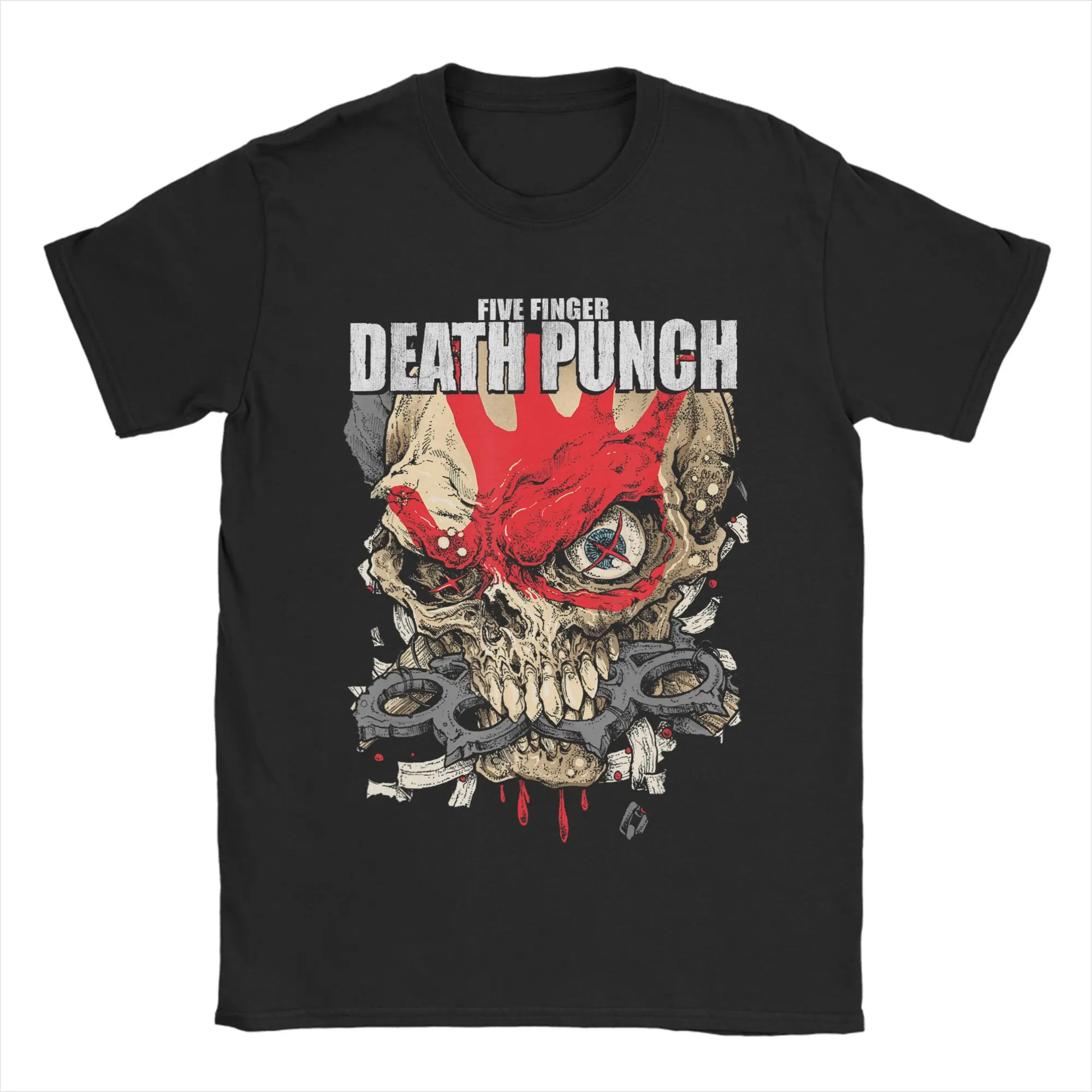 5FDP Exploded Warhead T-Shirt Men  Vintage T Shirts Summer Breathable Harajuku Tees Casual Oversized Clothing