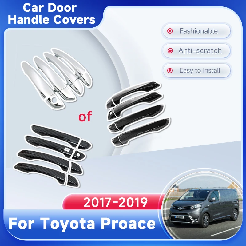 

Car Outer Door Handle Covers Trim For Toyota Proace 2017 2018 2019 Cover Trim Car Accessories Sticker Rustproof Catch Decoration