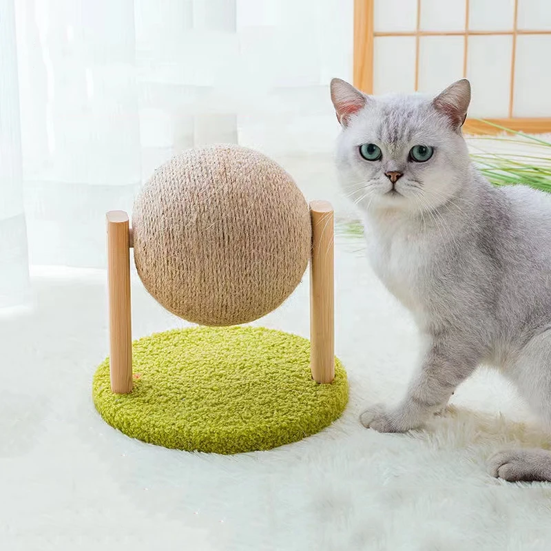 

Cat Rabbit Scratcher Ball Toy Pet Scratching Kitten Sisal Rope Scraper Wear-Resistant Claw Sharpener Furniture Sofa Protector