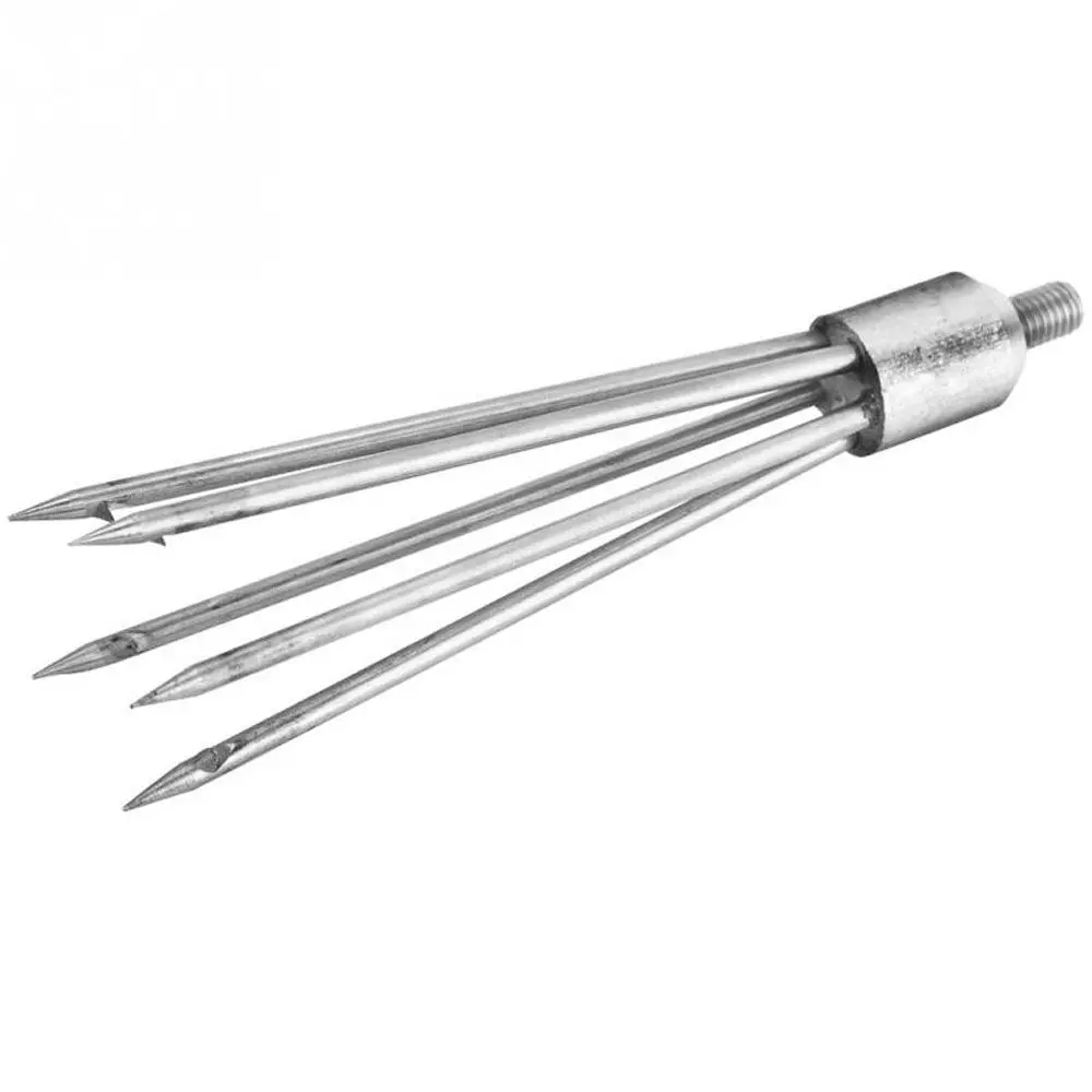 

Tool Tip Barbs 5 Prong Stainless Steel Spearhead Fishing Spear