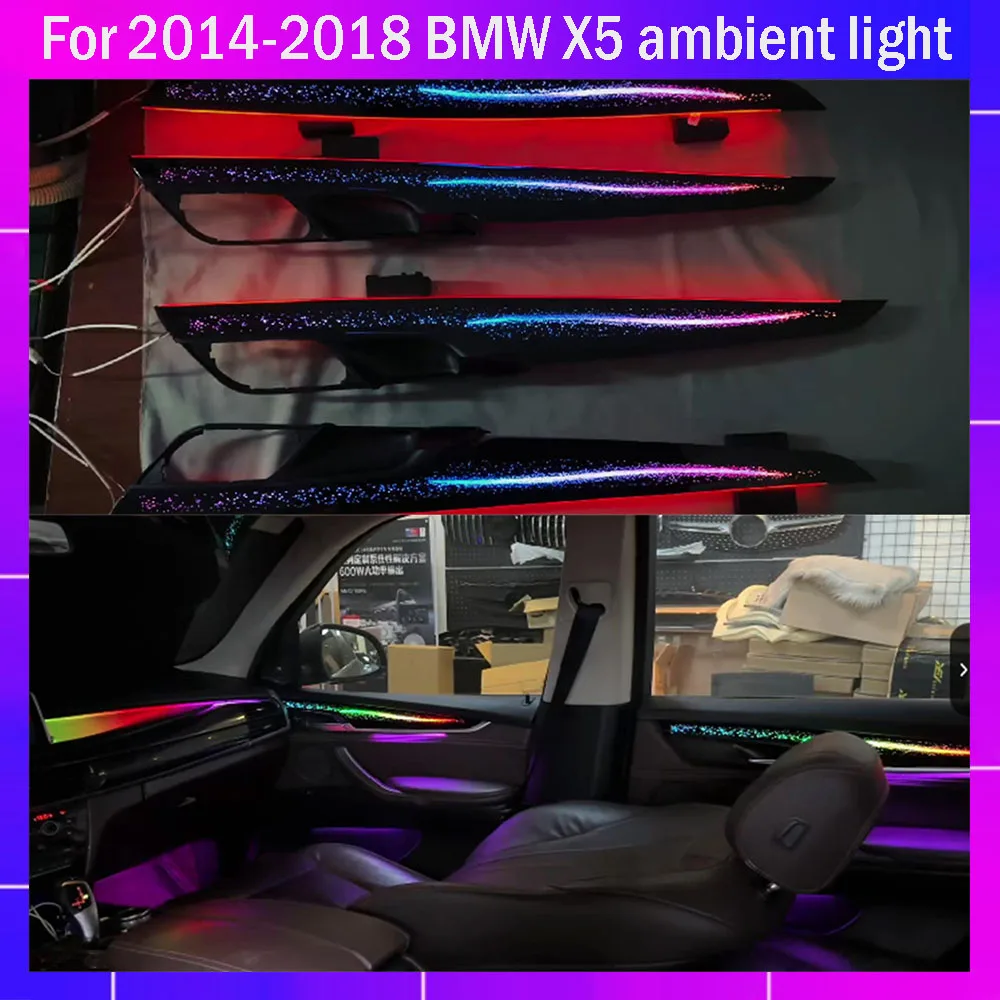 

Automatic RGB Ambient Lighting for BMW X5 X6 F15 F16 (2014-2018) Customizable Door Panel Atmosphere Lights