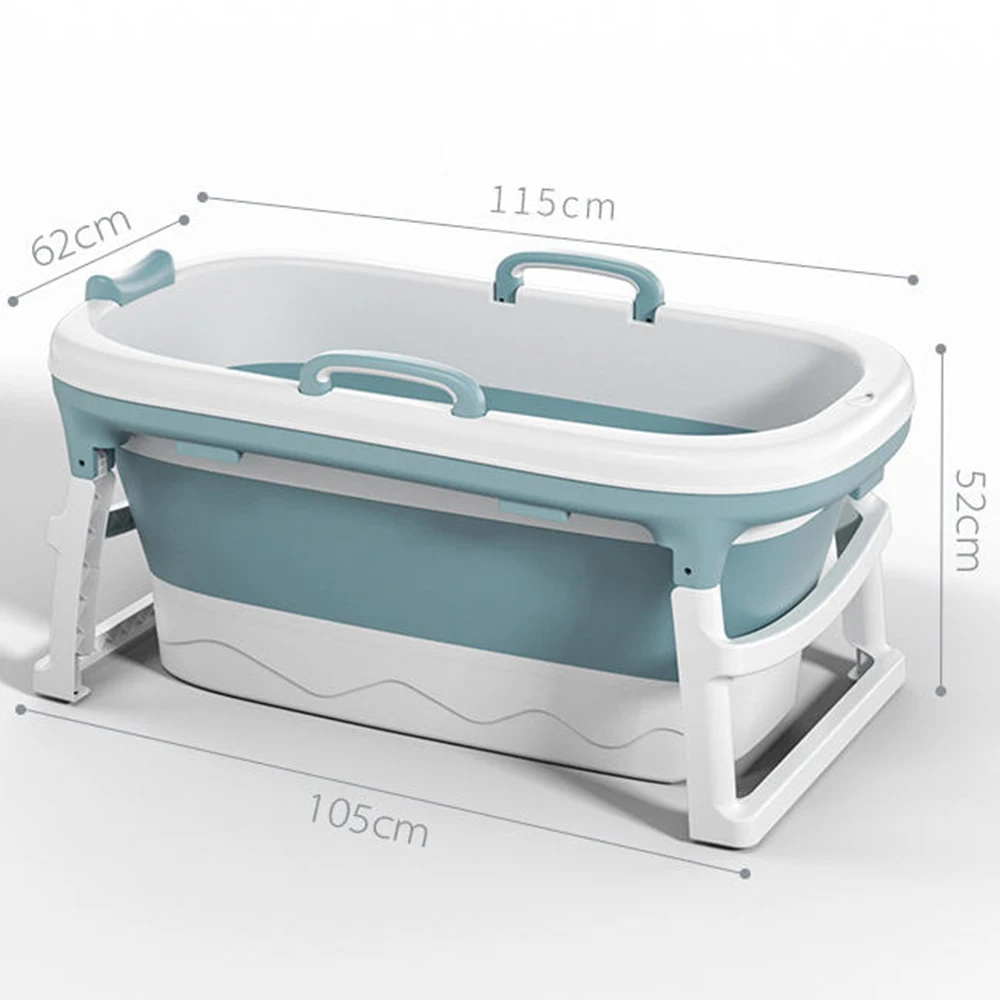 Portable Folding Bathtub Large Bath Tub PP TPE Plastic with Massage Wheels for Adult Kids Hot Popular Length 115cm 138cm 152cm