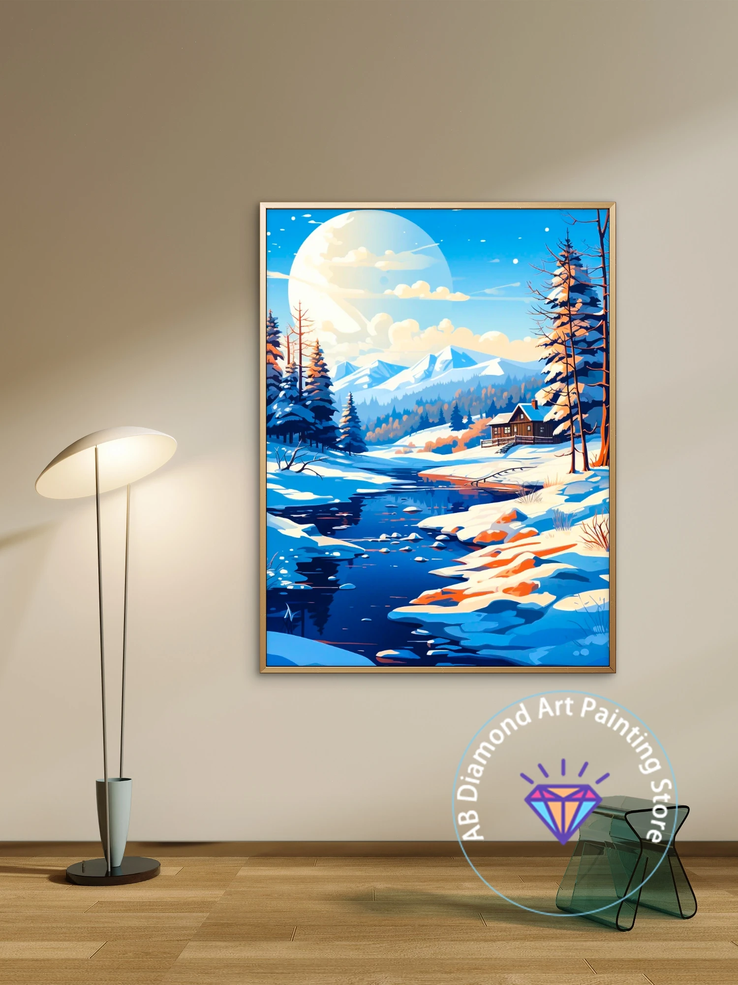 Winter Snow Scene AB Diamond P - Art Craft Winter review and price